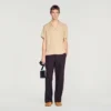 Loose-fit shark collar shirt Loose-fit shark collar shirt