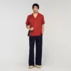 Loose-fit shark collar shirt Loose-fit shark collar shirt