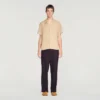 Loose-fit shark collar shirt Loose-fit shark collar shirt