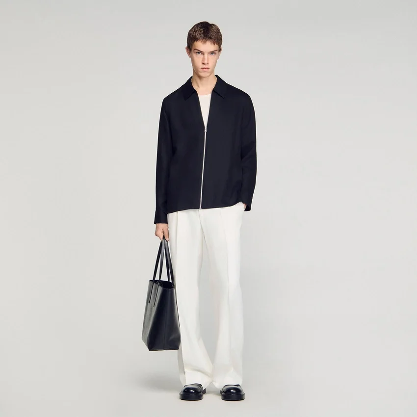Loose-fit zip-up shirt Loose-fit zip-up shirt