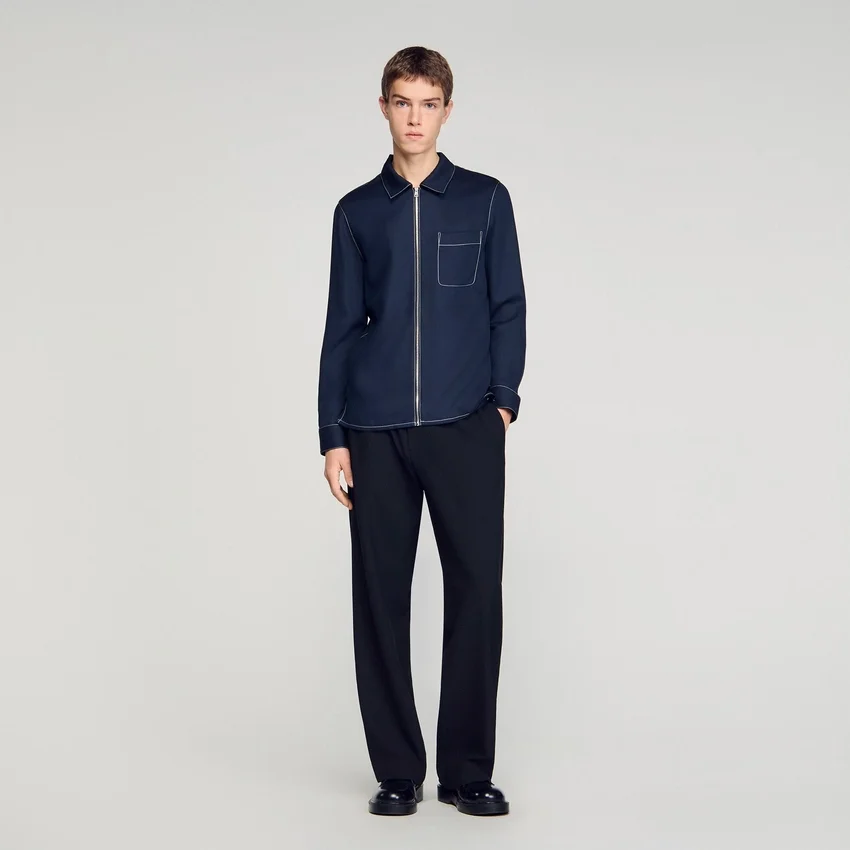 Loose-fit zip-up shirt Loose-fit zip-up shirt