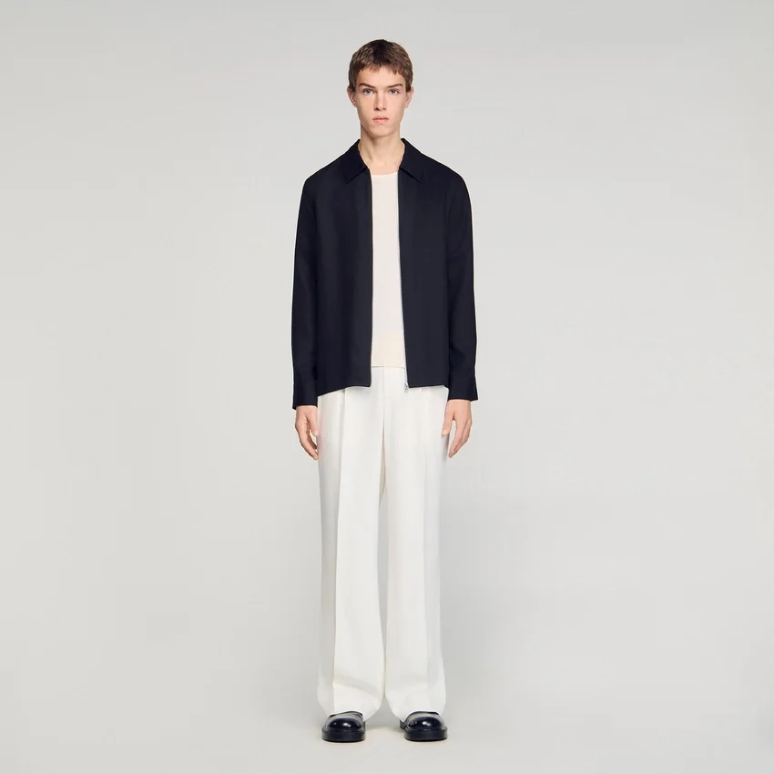 Loose-fit zip-up shirt Loose-fit zip-up shirt