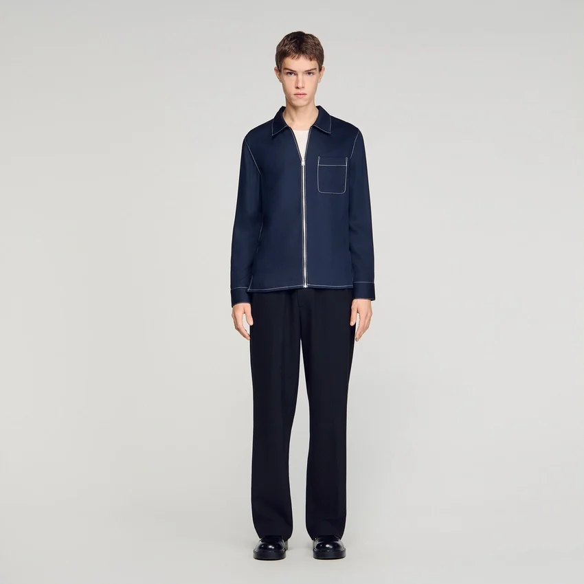 Loose-fit zip-up shirt Loose-fit zip-up shirt