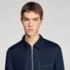 Loose-fit zip-up shirt Loose-fit zip-up shirt