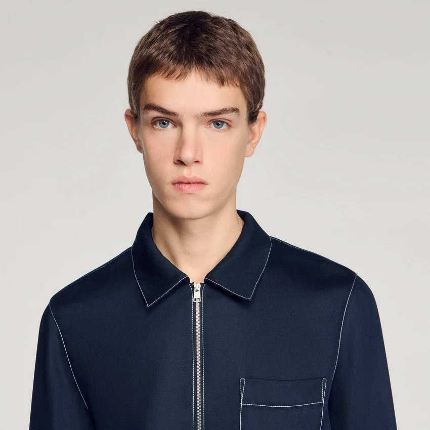 Loose-fit zip-up shirt Loose-fit zip-up shirt