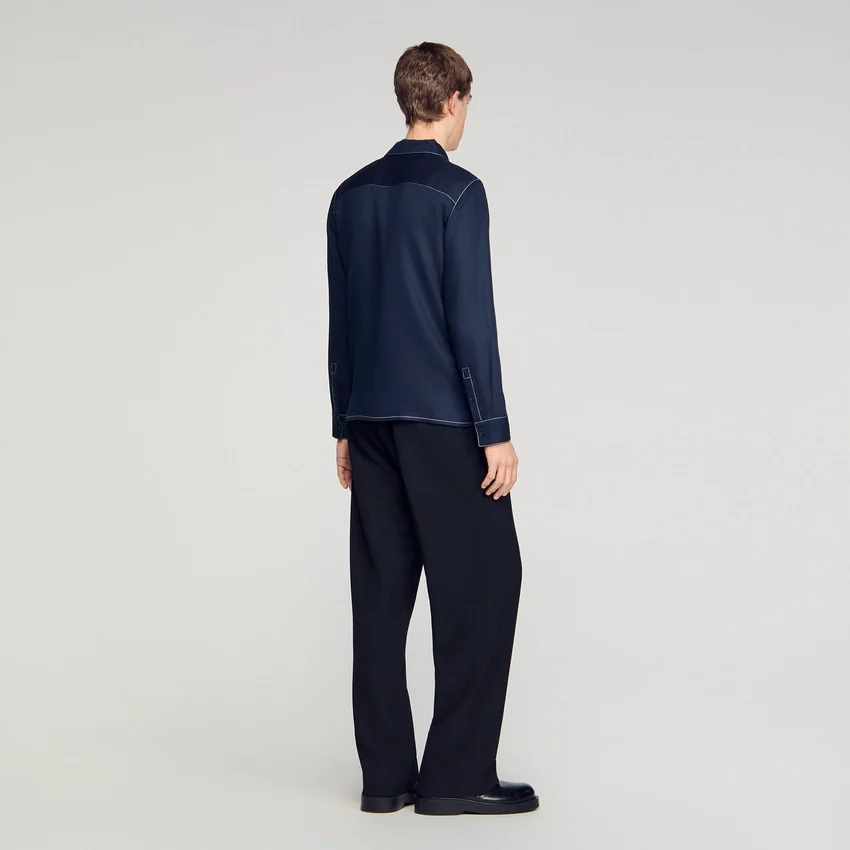 Loose-fit zip-up shirt Loose-fit zip-up shirt