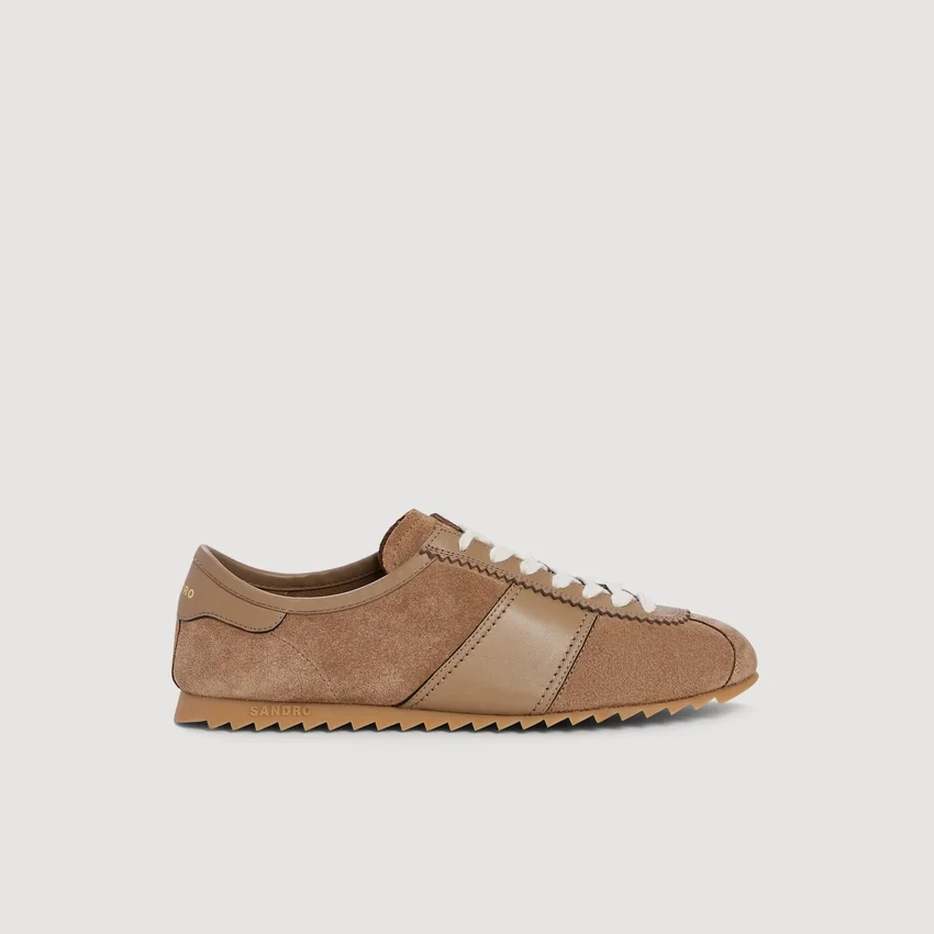 Low-top leather and suede sneakers Low-top leather and suede sneakers