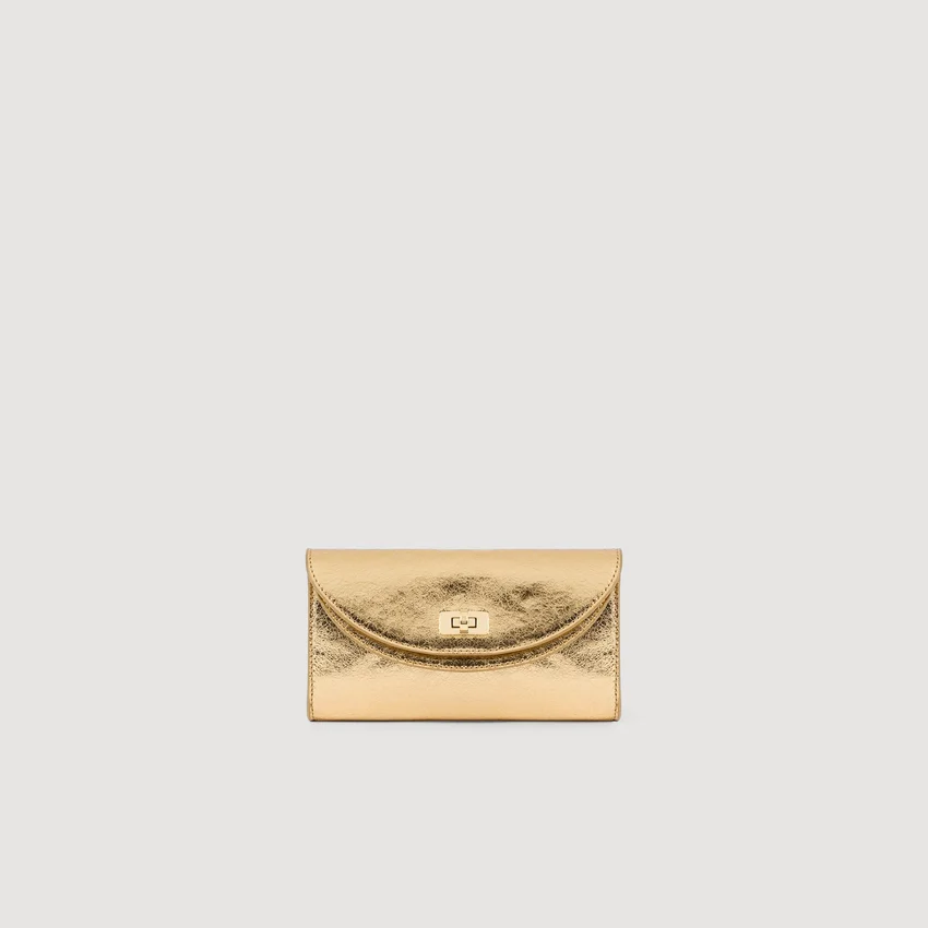 Mambo metallic leather clutch Mambo metallic leather clutch