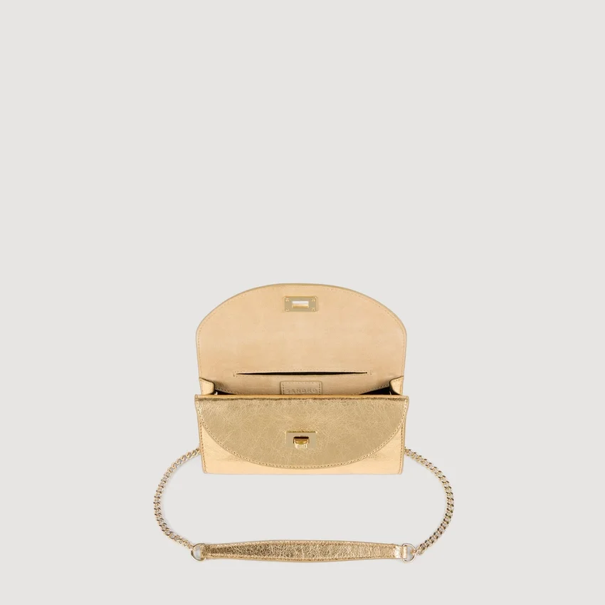 Mambo metallic leather clutch Mambo metallic leather clutch