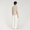 Marl cotton knit polo shirt Marl cotton knit polo shirt