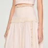 Maxi cotton skirt with trim Maxi cotton skirt with trim