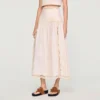 Maxi cotton skirt with trim Maxi cotton skirt with trim