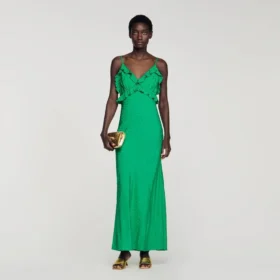 Maxi dress with straps