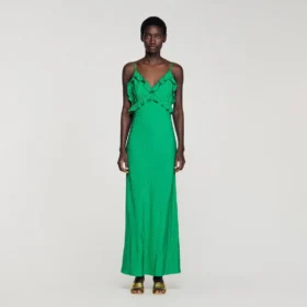Maxi dress with straps