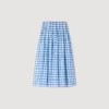 Maxi gingham linen skirt Maxi gingham linen skirt