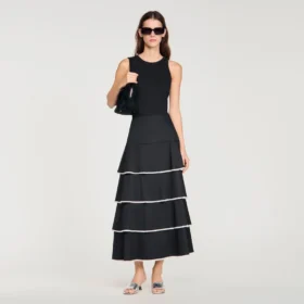 Maxi ruffled rhinestone skirt Maxi ruffled rhinestone skirt
