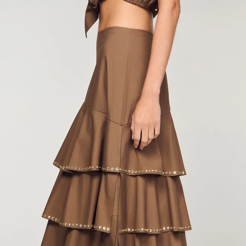 Maxi ruffled rhinestone skirt Maxi ruffled rhinestone skirt