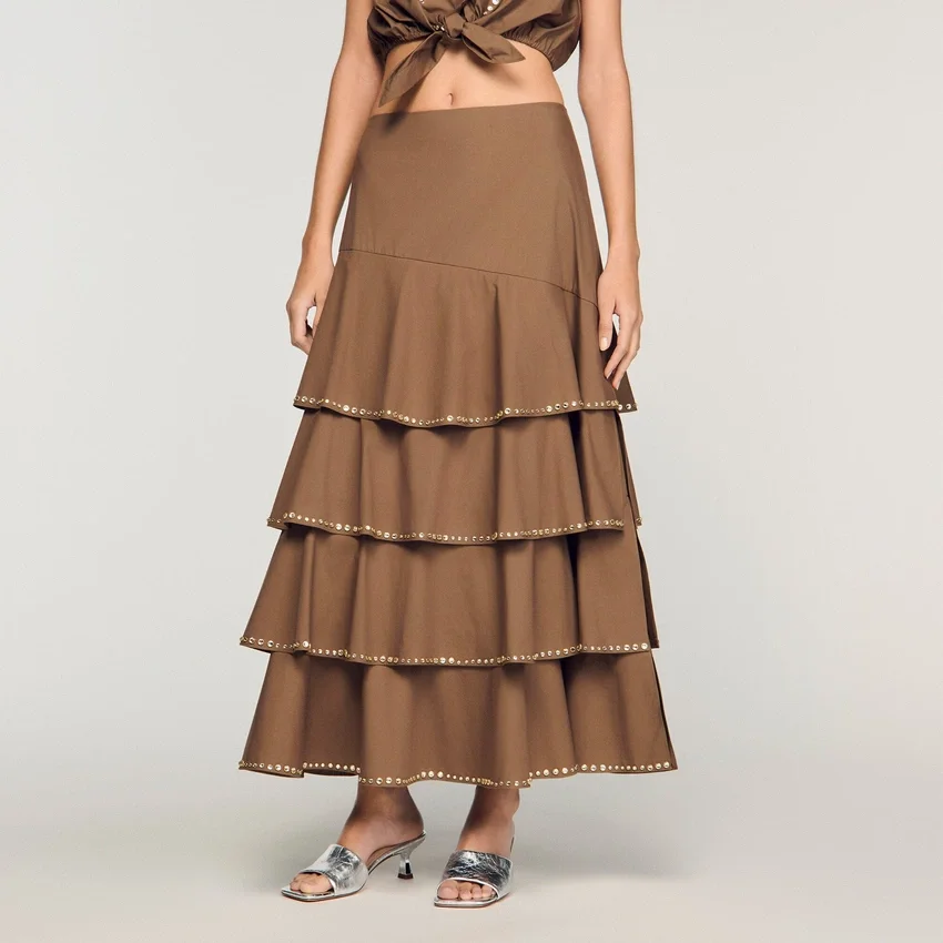 Maxi ruffled rhinestone skirt Maxi ruffled rhinestone skirt