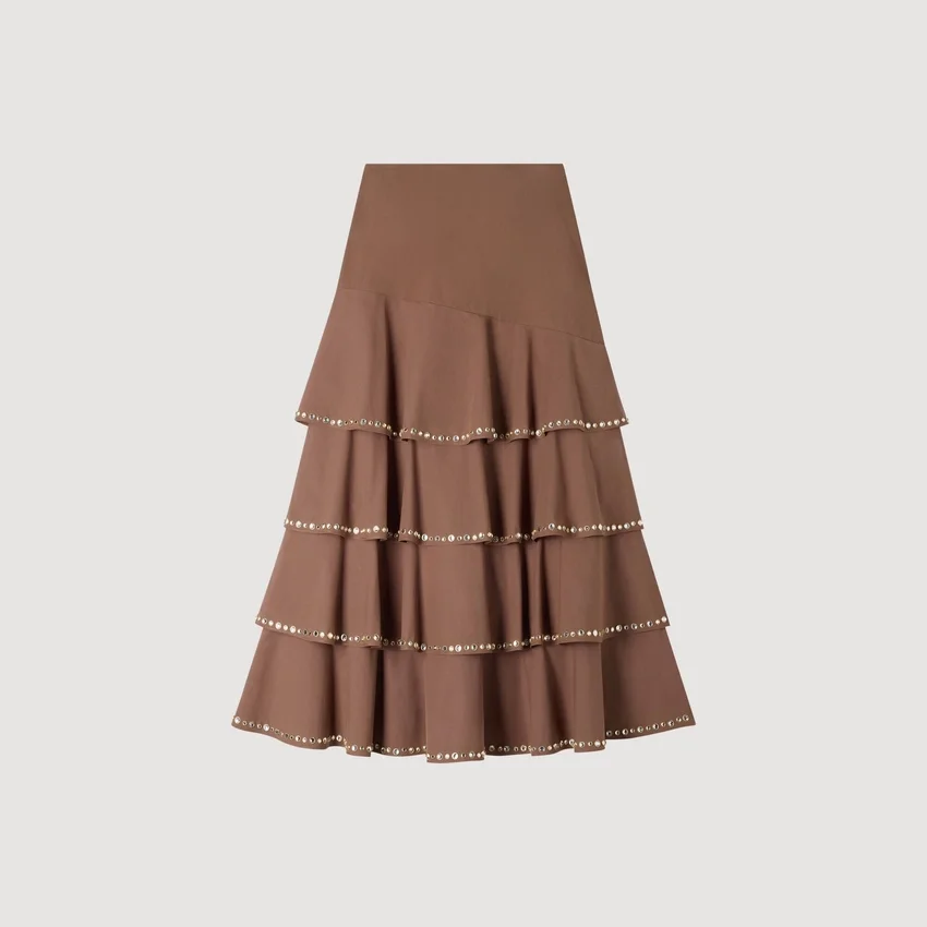Maxi ruffled rhinestone skirt Maxi ruffled rhinestone skirt