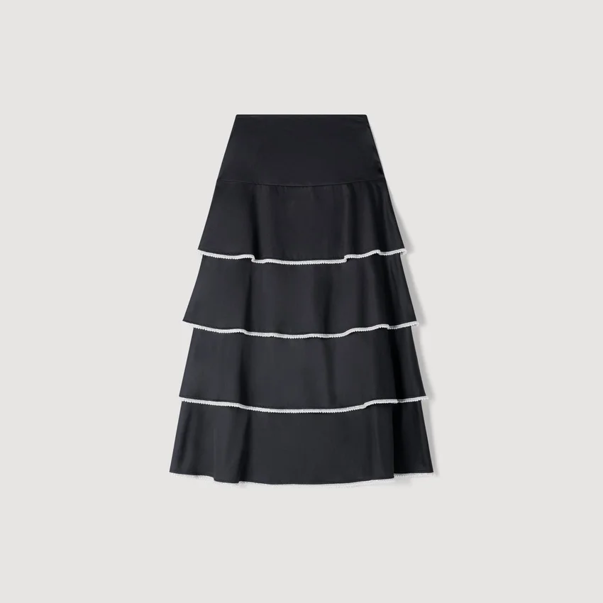 Maxi ruffled rhinestone skirt Maxi ruffled rhinestone skirt