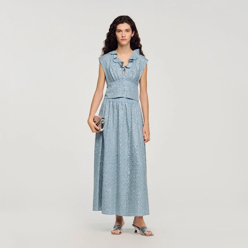 Maxi sequined skirt Maxi sequined skirt