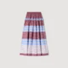 Maxi striped cotton skirt Maxi striped cotton skirt