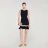 Metal chain knit mini dress Metal chain knit mini dress