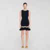 Metal chain knit mini dress Metal chain knit mini dress