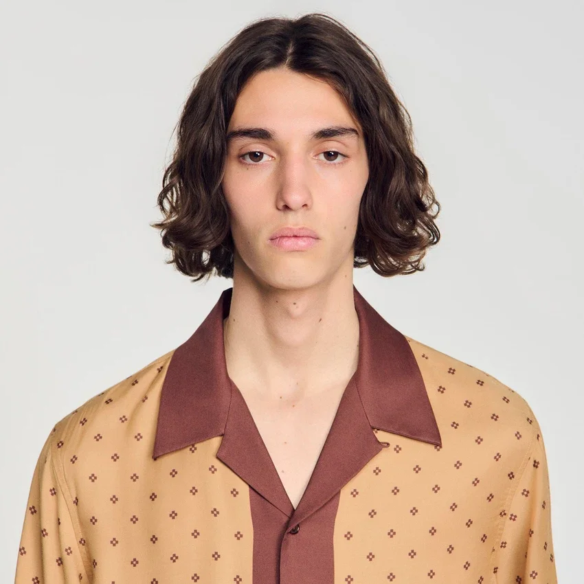 Micro cross motif shirt Micro cross motif shirt