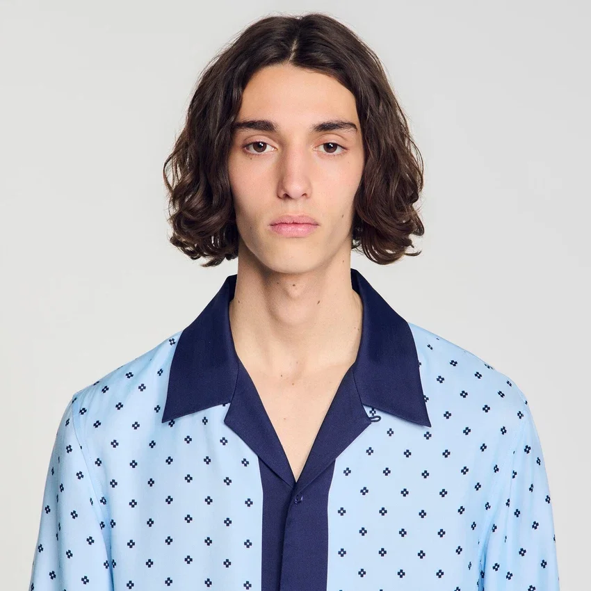 Micro cross motif shirt Micro cross motif shirt