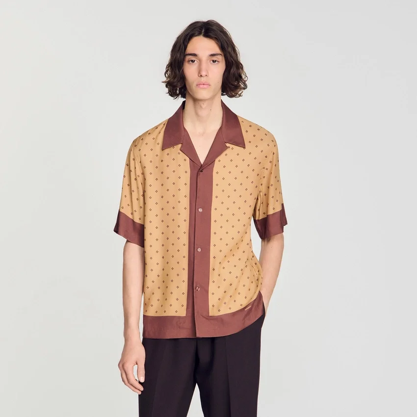Micro cross motif shirt Micro cross motif shirt