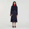 Midi mixed-material lace skirt Midi mixed-material lace skirt