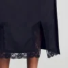 Midi mixed-material lace skirt Midi mixed-material lace skirt