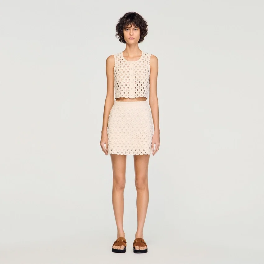 Mini beaded crochet skirt Mini beaded crochet skirt
