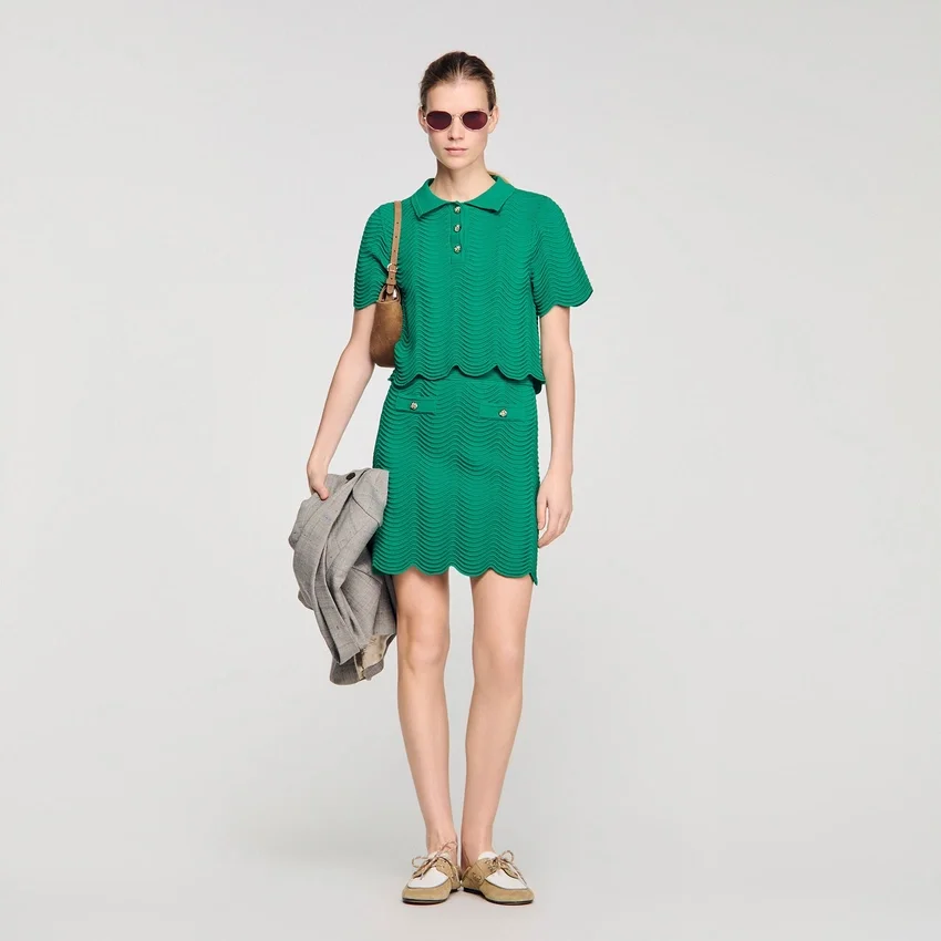 Mini decorative knit skirt Mini decorative knit skirt