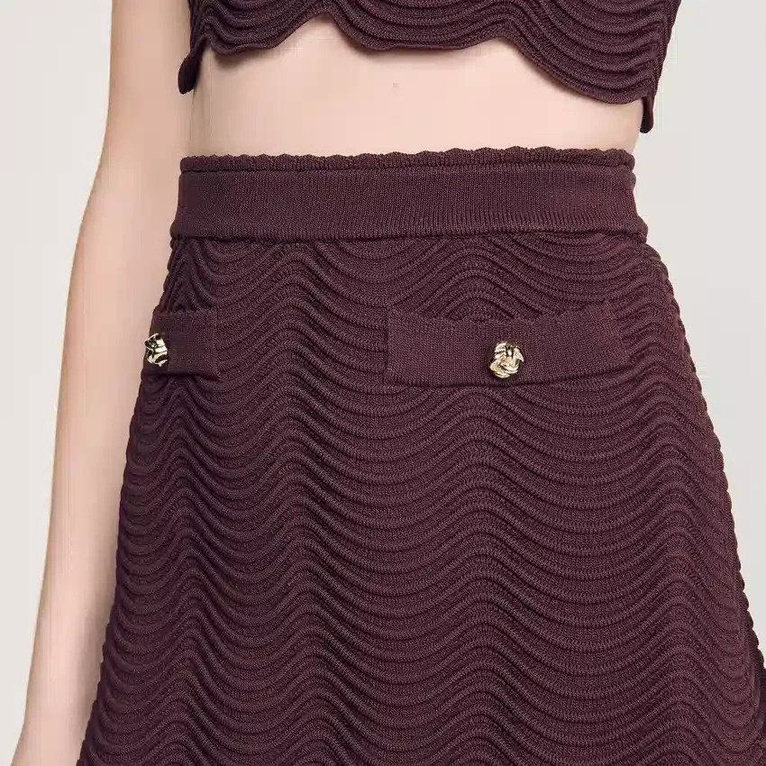 Mini decorative knit skirt Mini decorative knit skirt