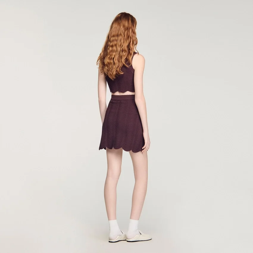 Mini decorative knit skirt Mini decorative knit skirt
