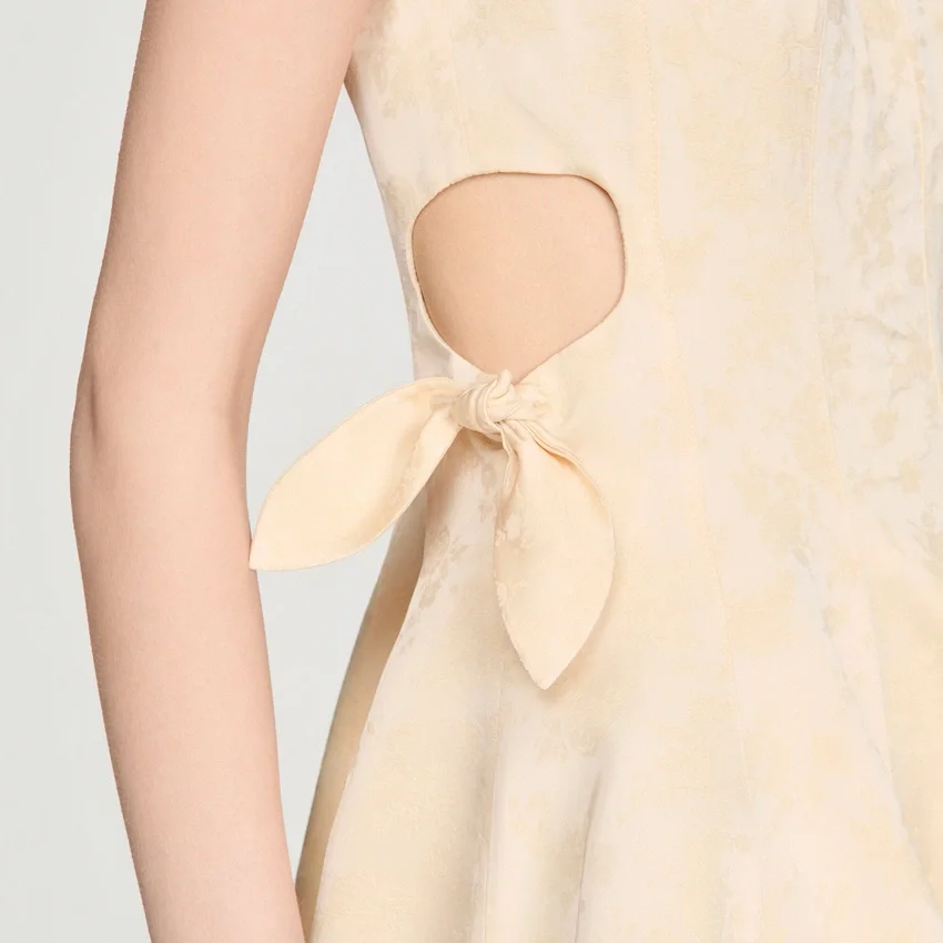 Mini floral jacquard dress Mini floral jacquard dress