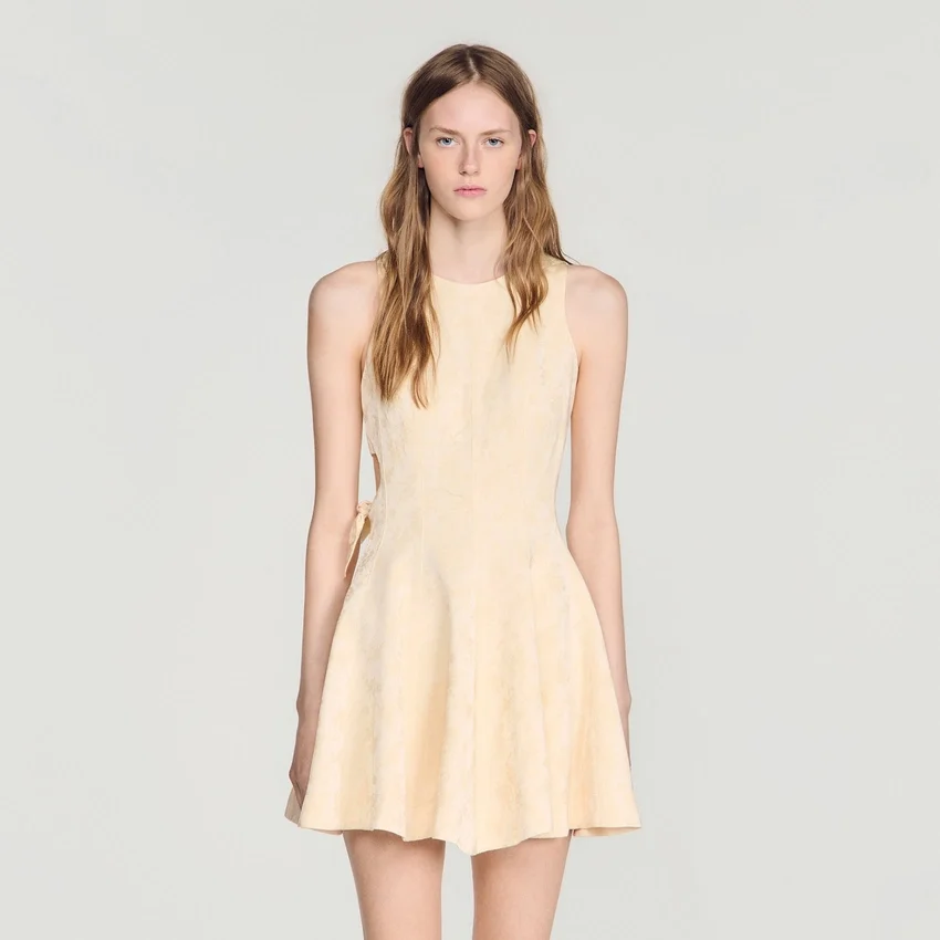 Mini floral jacquard dress Mini floral jacquard dress