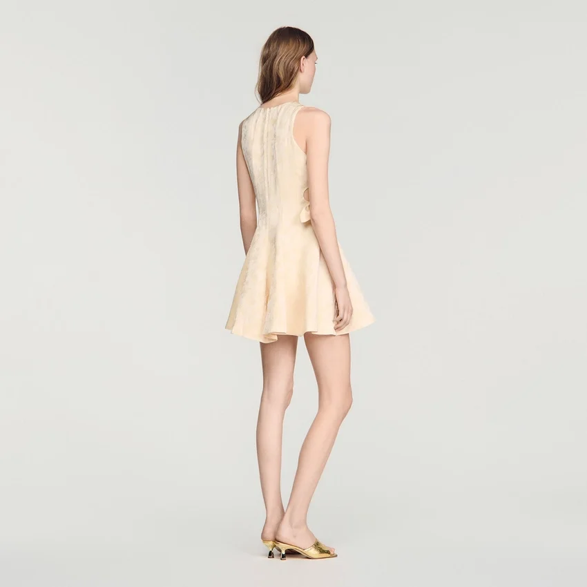 Mini floral jacquard dress Mini floral jacquard dress