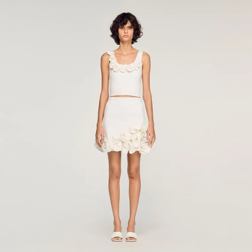 Mini floral knit skirt Mini floral knit skirt