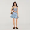 Mini gingham linen skirt Mini gingham linen skirt