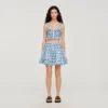 Mini gingham linen skirt Mini gingham linen skirt