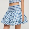 Mini gingham linen skirt Mini gingham linen skirt