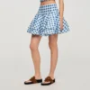 Mini gingham linen skirt Mini gingham linen skirt