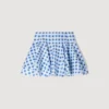 Mini gingham linen skirt Mini gingham linen skirt