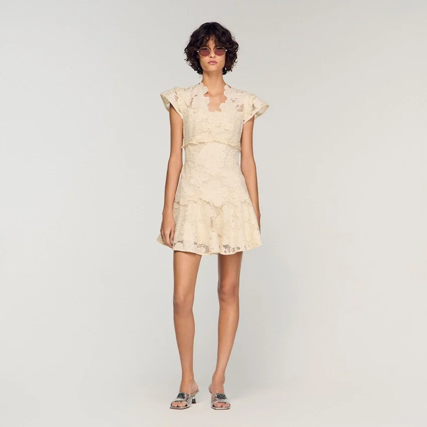 Mini guipure dress Mini guipure dress