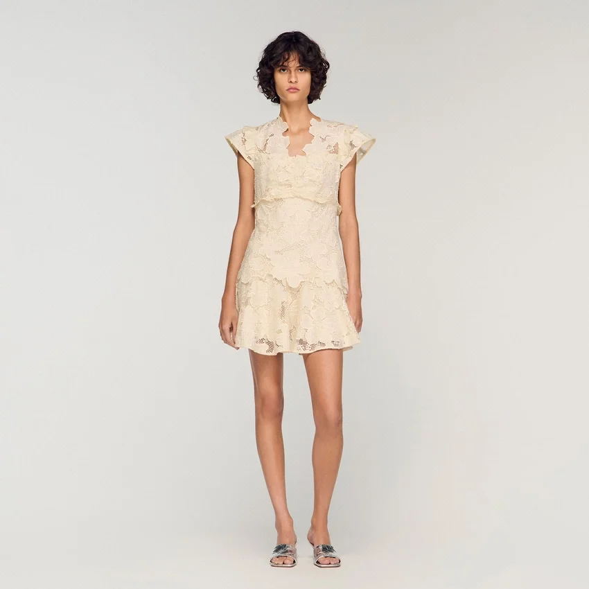 Mini guipure dress Mini guipure dress