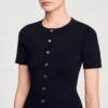 Mini knit dress with ruffle Mini knit dress with ruffle