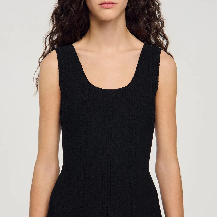 Mini knit dress with ruffle Mini knit dress with ruffle
